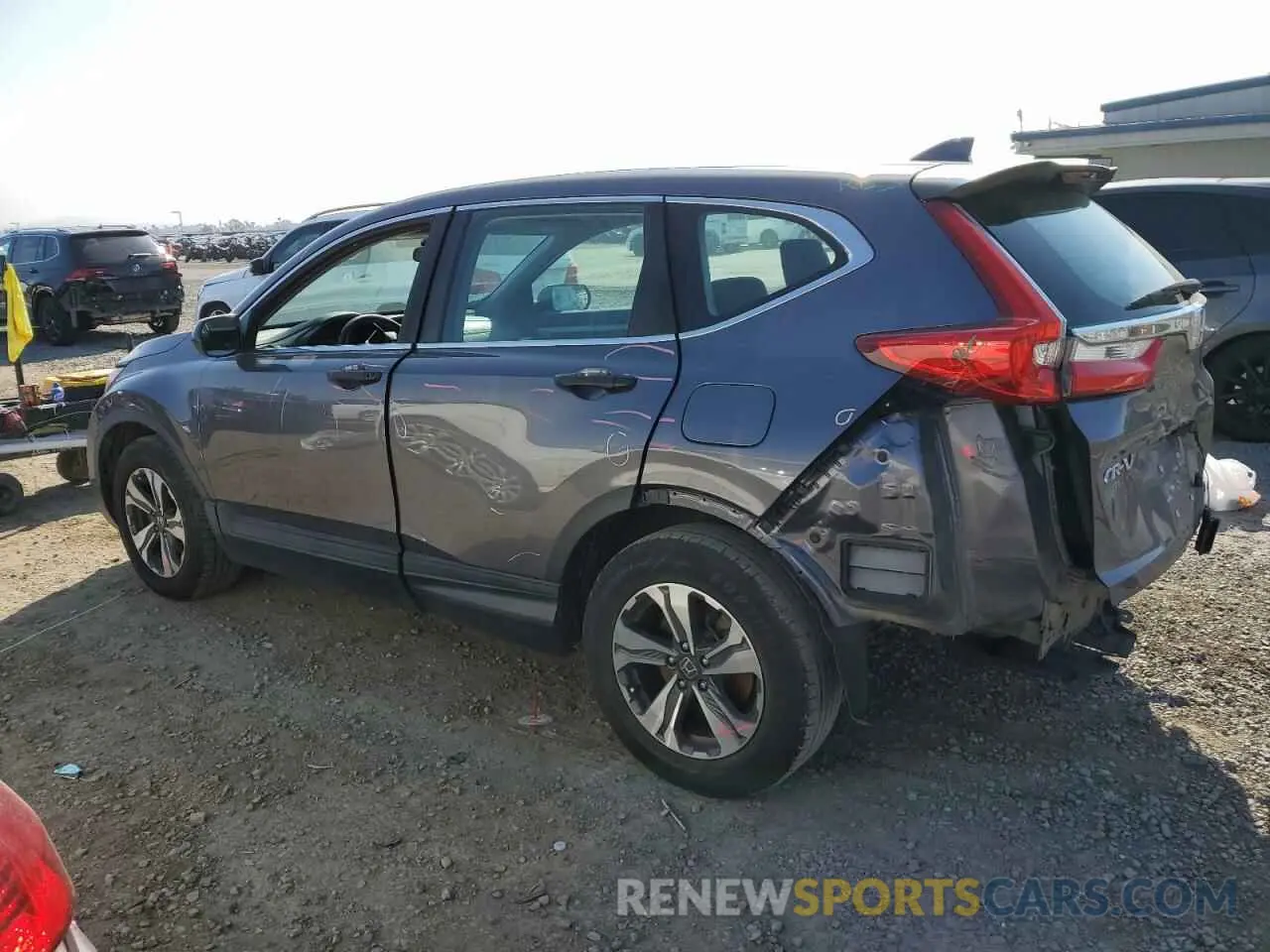 2 Photograph of a damaged car 2HKRW5H38KH418961 HONDA CRV 2019
