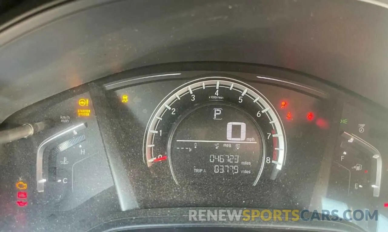 9 Photograph of a damaged car 2HKRW5H39KH416362 HONDA CRV 2019