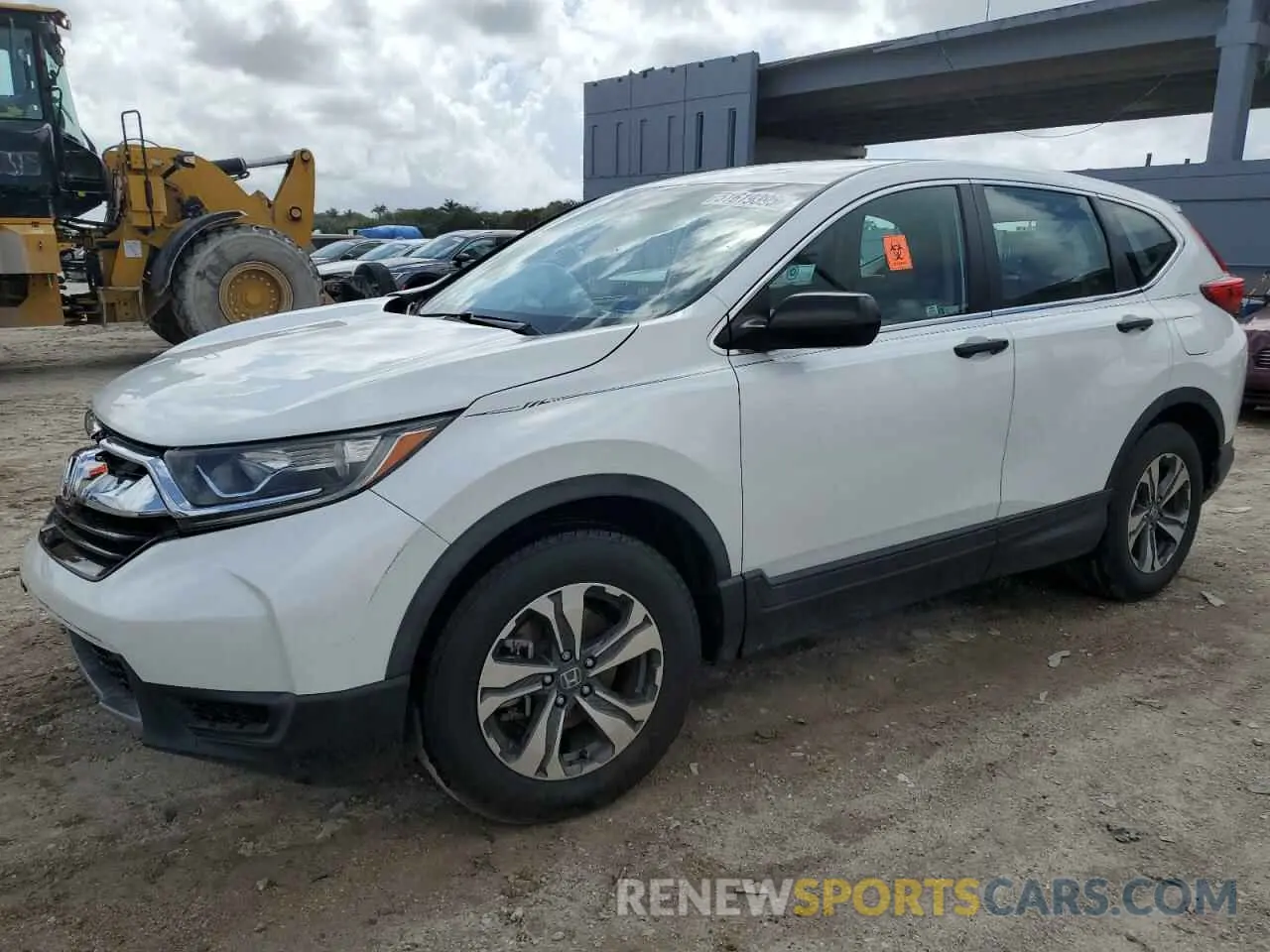 1 Photograph of a damaged car 2HKRW5H3XKH411672 HONDA CRV 2019