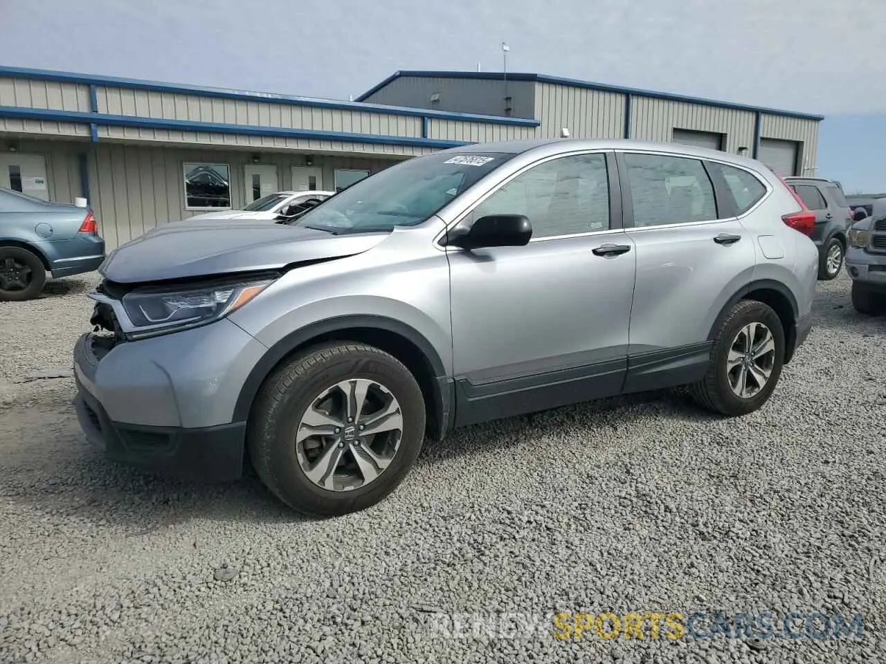 1 Photograph of a damaged car 2HKRW6H30KH224835 HONDA CRV 2019