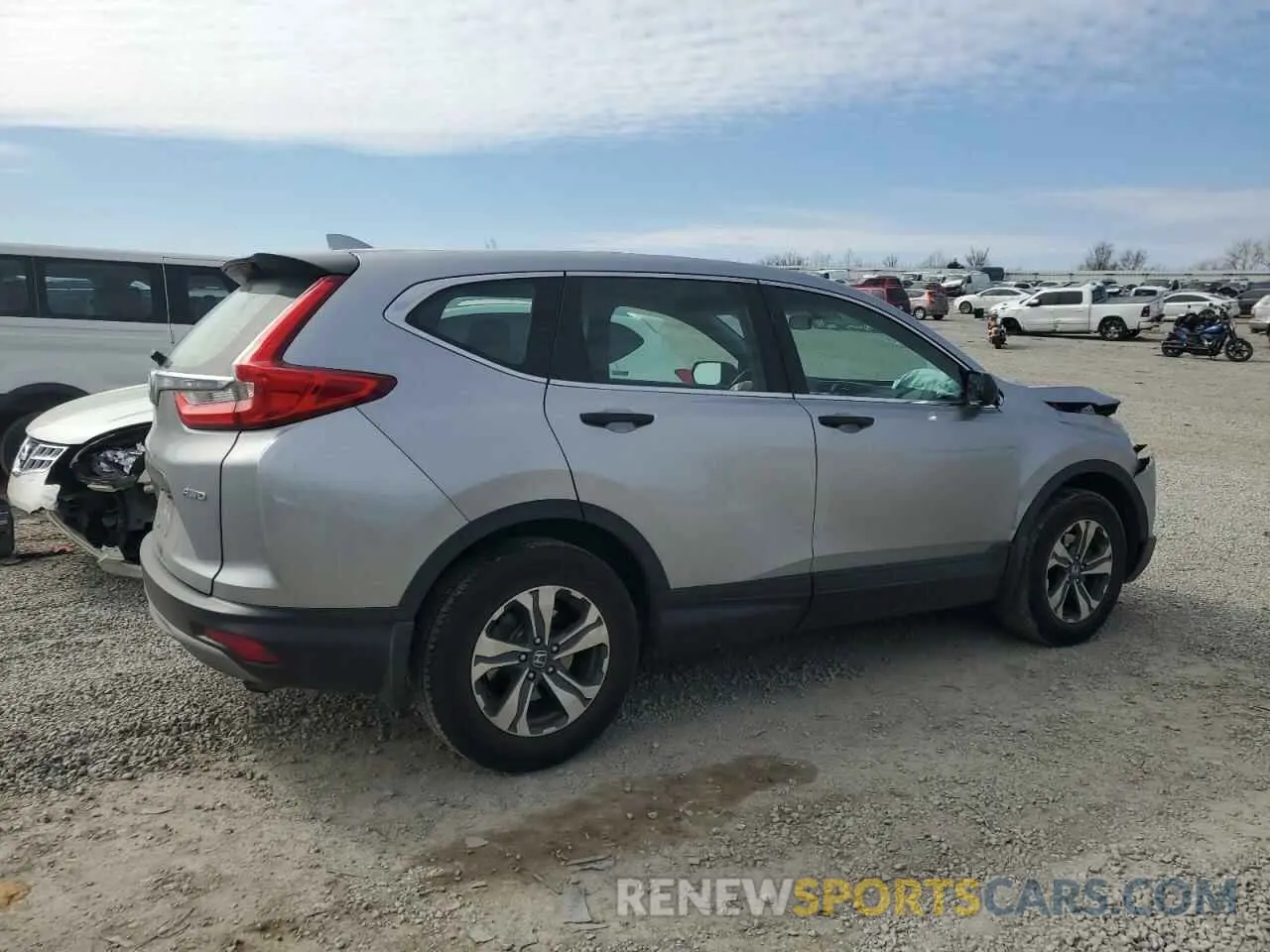3 Photograph of a damaged car 2HKRW6H30KH224835 HONDA CRV 2019