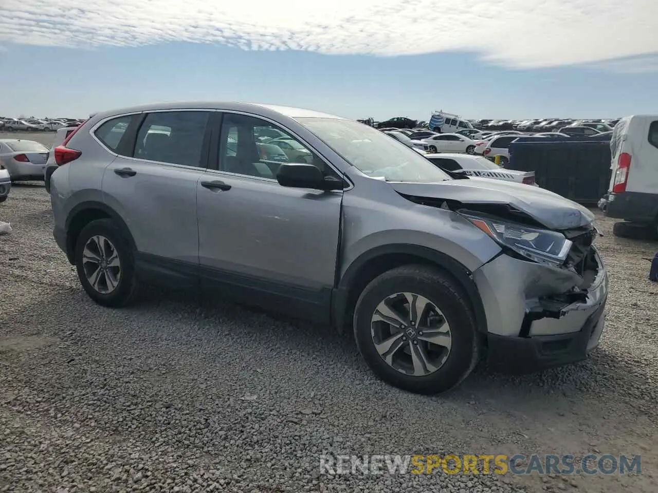 4 Photograph of a damaged car 2HKRW6H30KH224835 HONDA CRV 2019