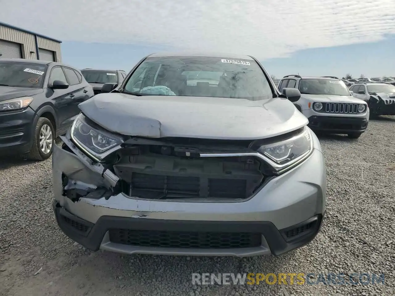 5 Photograph of a damaged car 2HKRW6H30KH224835 HONDA CRV 2019