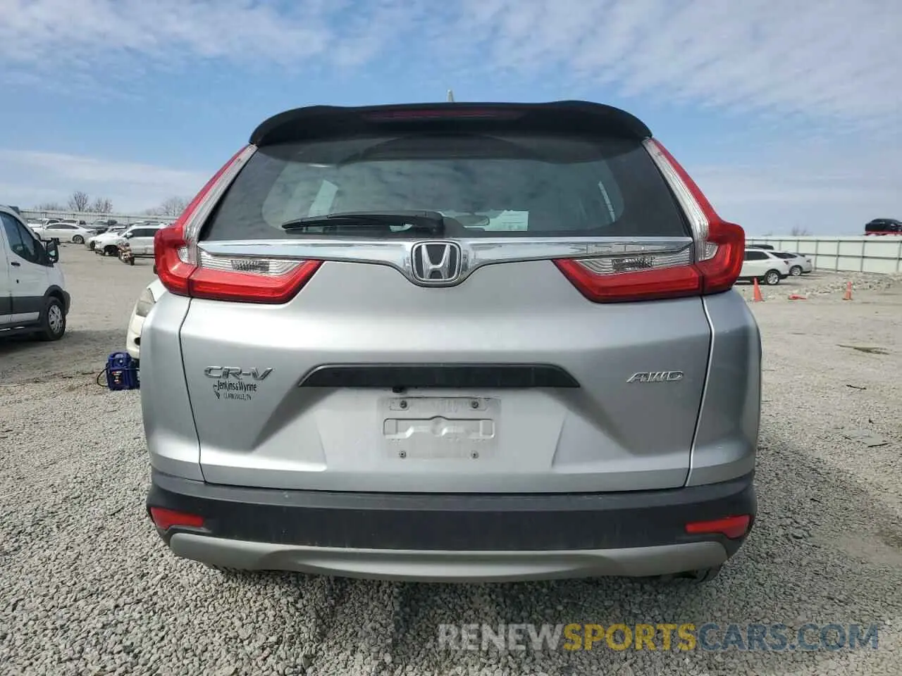 6 Photograph of a damaged car 2HKRW6H30KH224835 HONDA CRV 2019