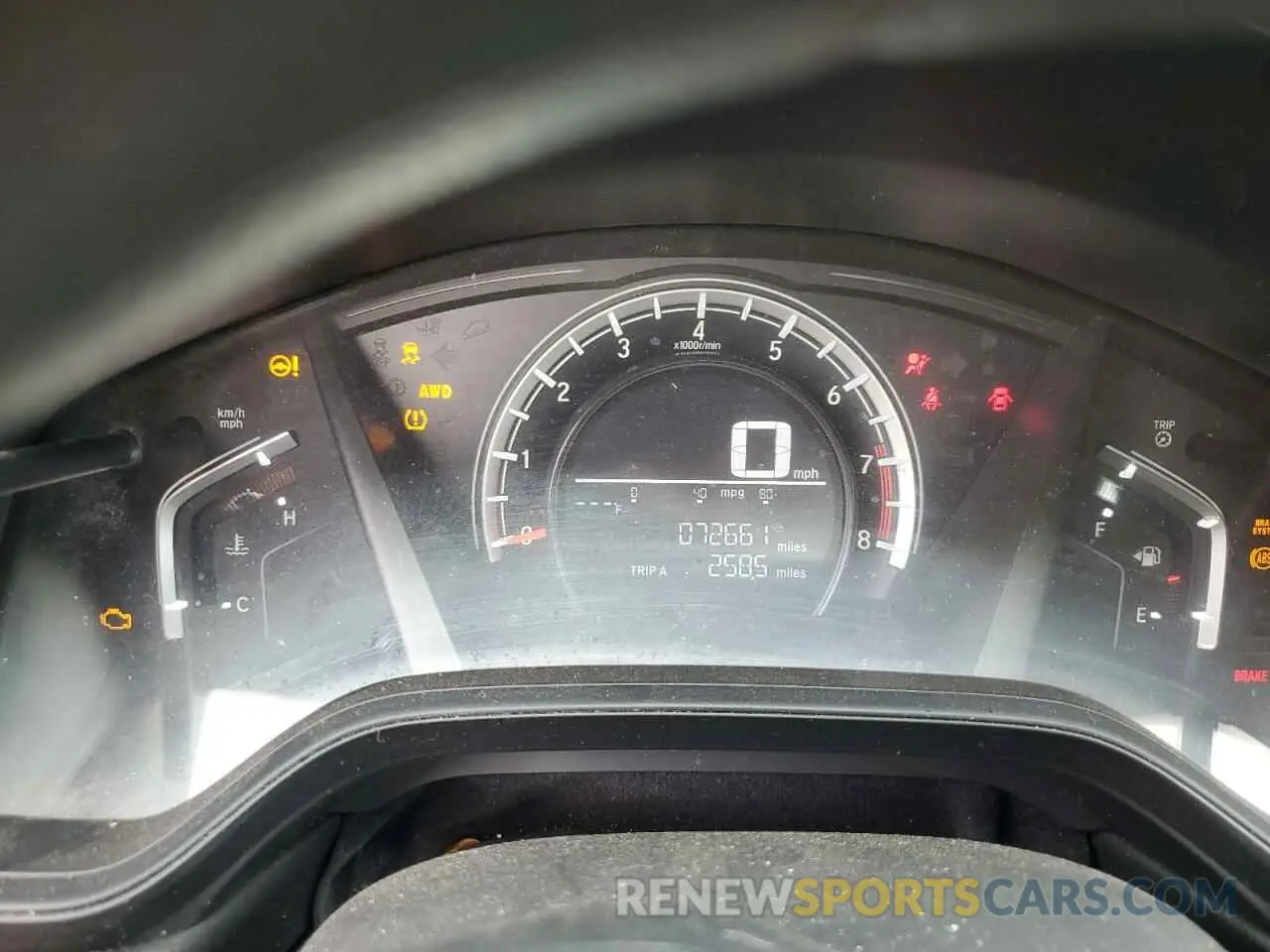 9 Photograph of a damaged car 2HKRW6H30KH227069 HONDA CRV 2019