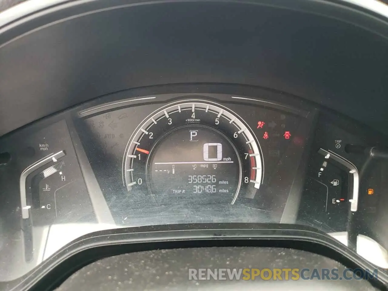 9 Photograph of a damaged car 2HKRW6H32KH211049 HONDA CRV 2019