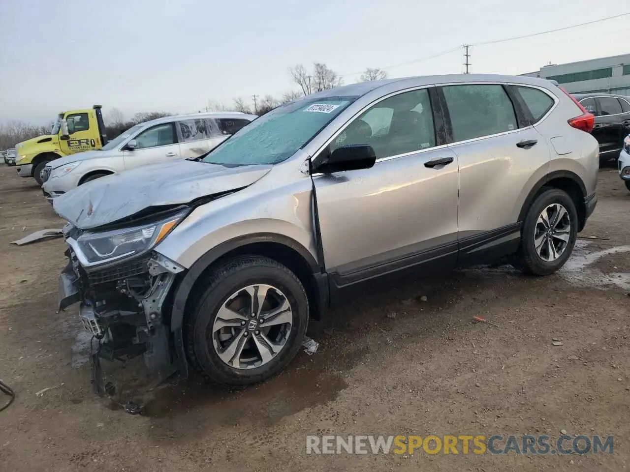 1 Photograph of a damaged car 2HKRW6H32KH229616 HONDA CRV 2019