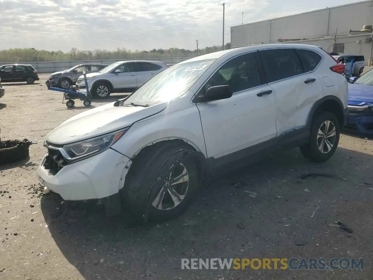1 Photograph of a damaged car 2HKRW6H33KH200724 HONDA CRV 2019