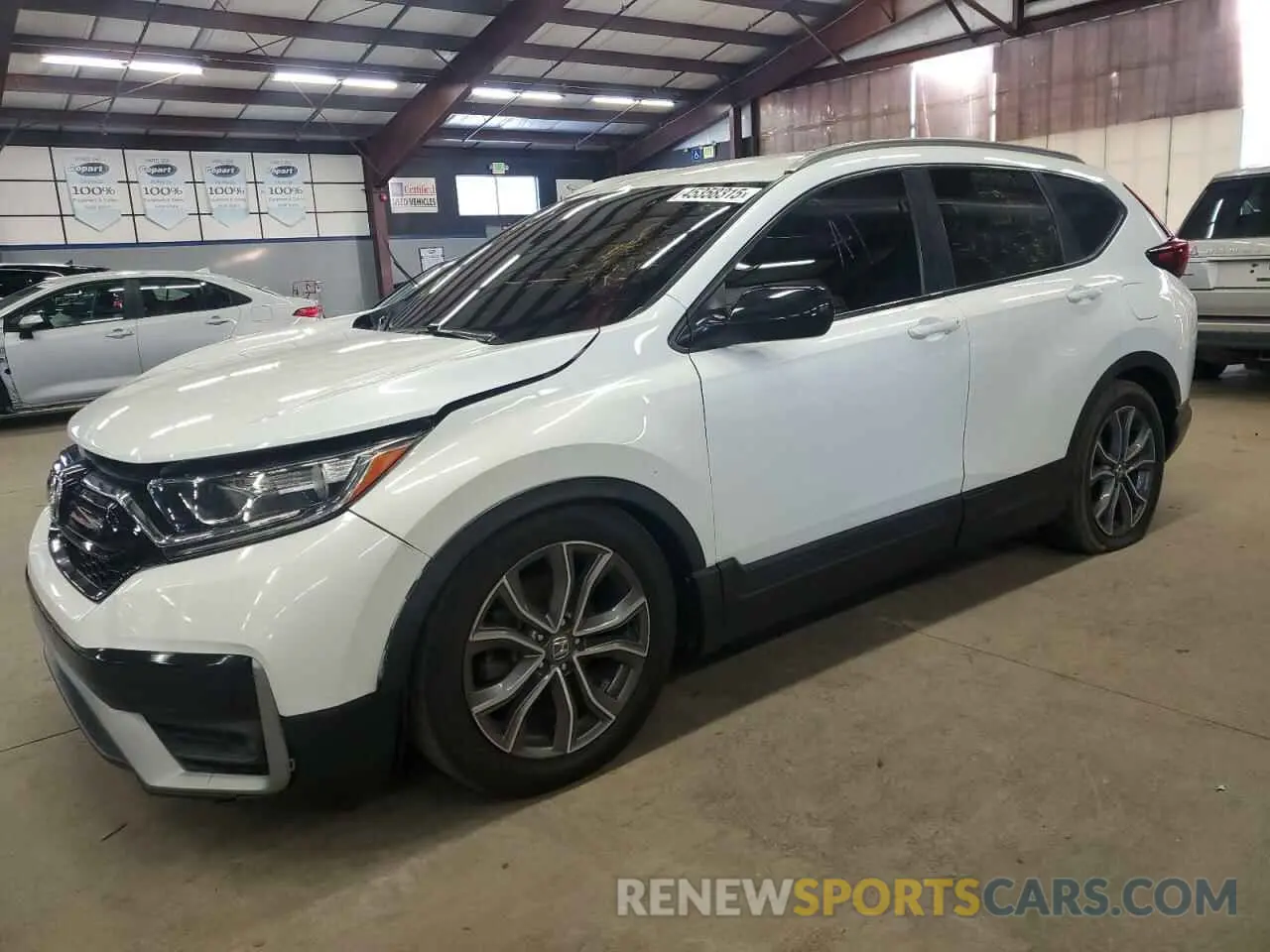 1 Photograph of a damaged car 2HKRW6H33KH200738 HONDA CRV 2019