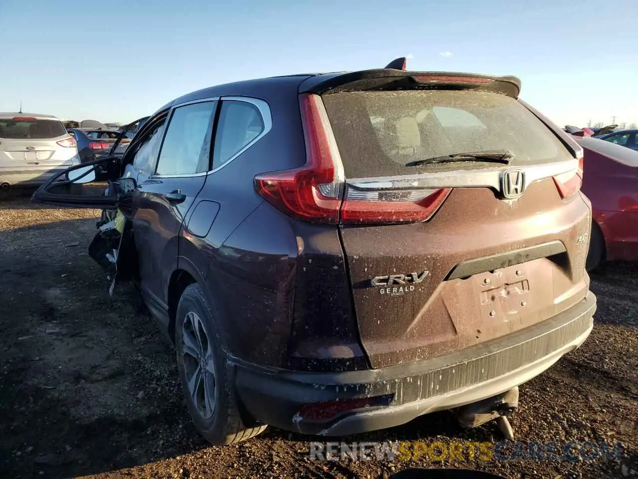 2 Photograph of a damaged car 2HKRW6H36KH231580 HONDA CRV 2019