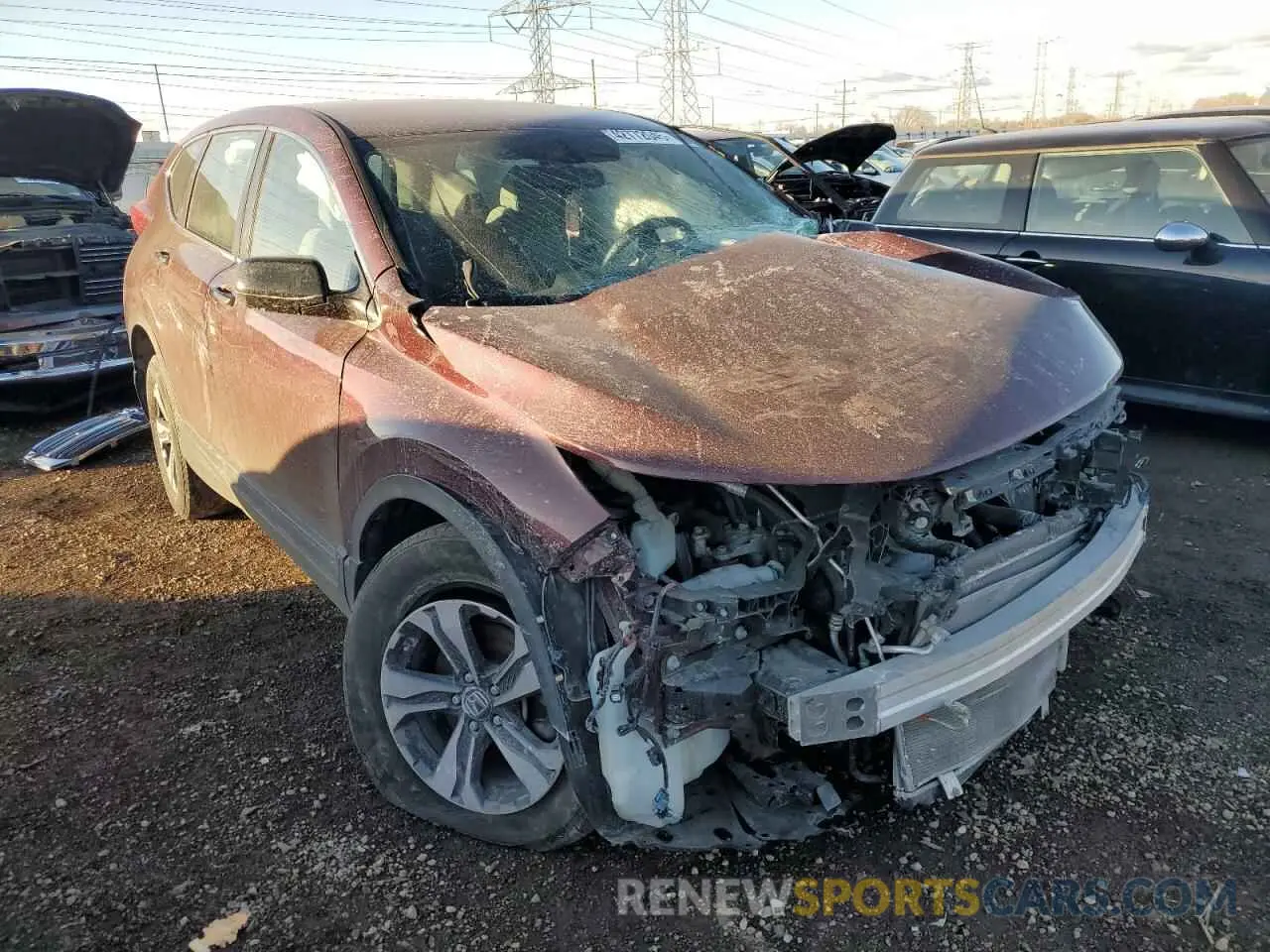 4 Photograph of a damaged car 2HKRW6H36KH231580 HONDA CRV 2019