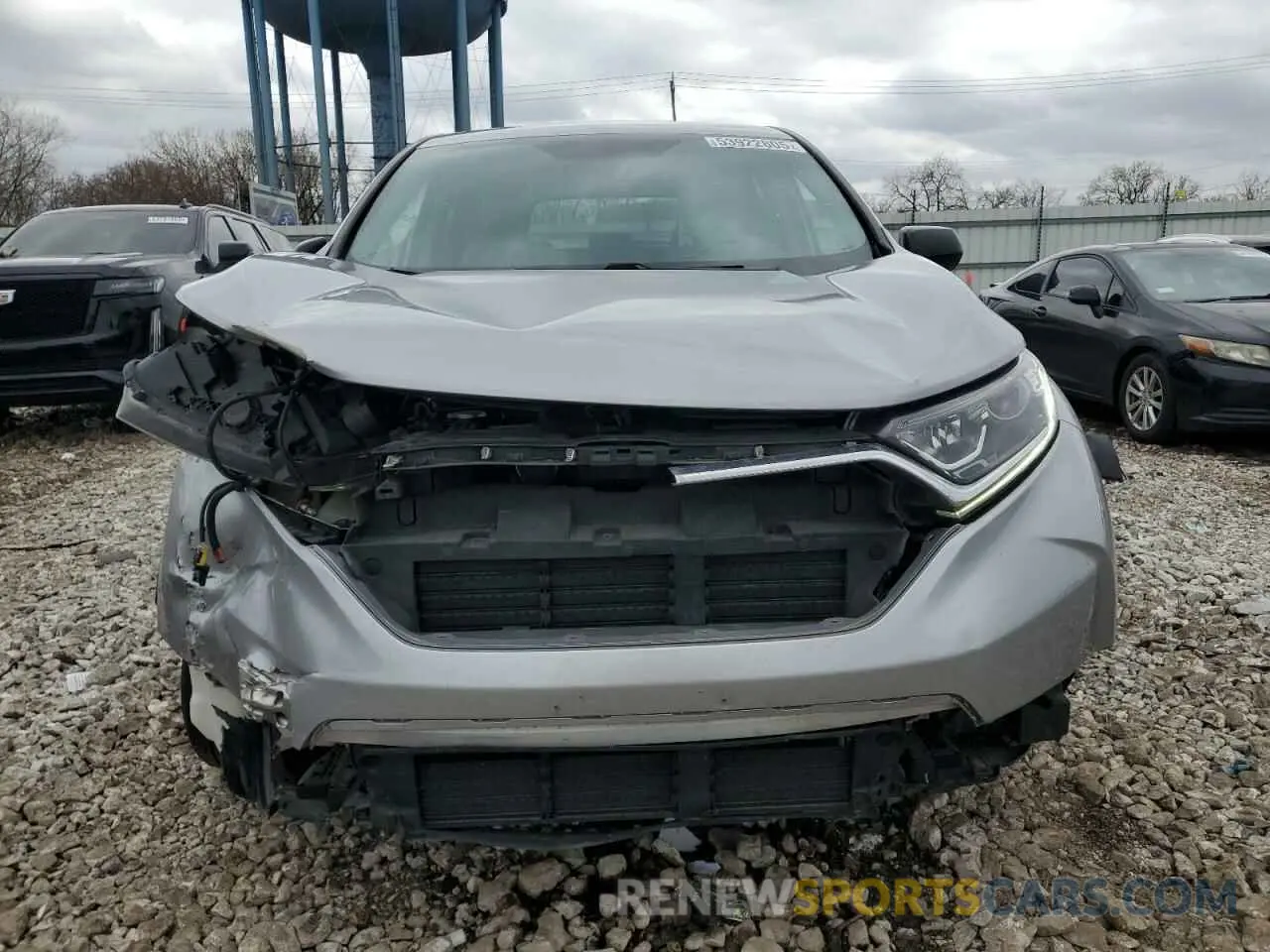 5 Photograph of a damaged car 2HKRW6H37KH201083 HONDA CRV 2019