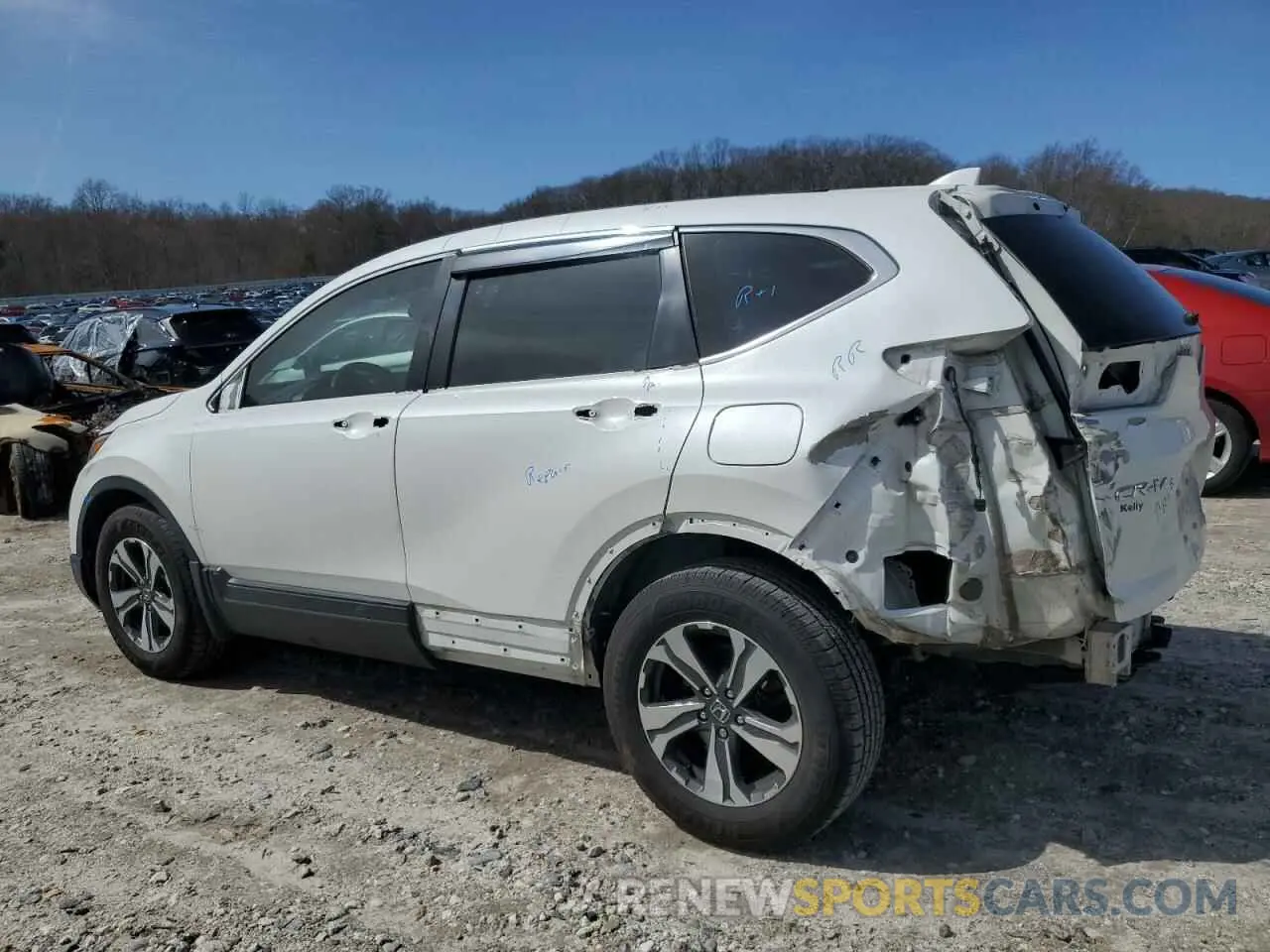 2 Photograph of a damaged car 2HKRW6H37KH218854 HONDA CRV 2019