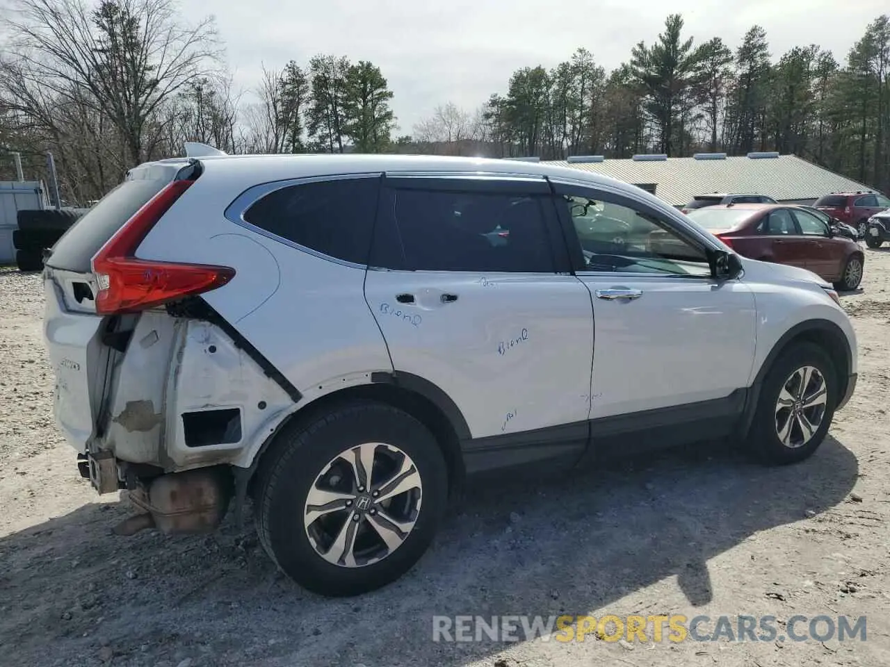 3 Photograph of a damaged car 2HKRW6H37KH218854 HONDA CRV 2019
