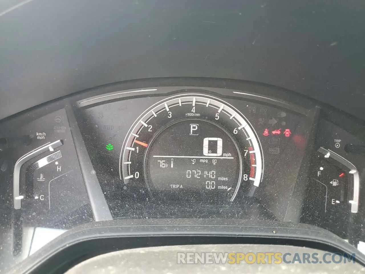 9 Photograph of a damaged car 2HKRW6H38KH200380 HONDA CRV 2019