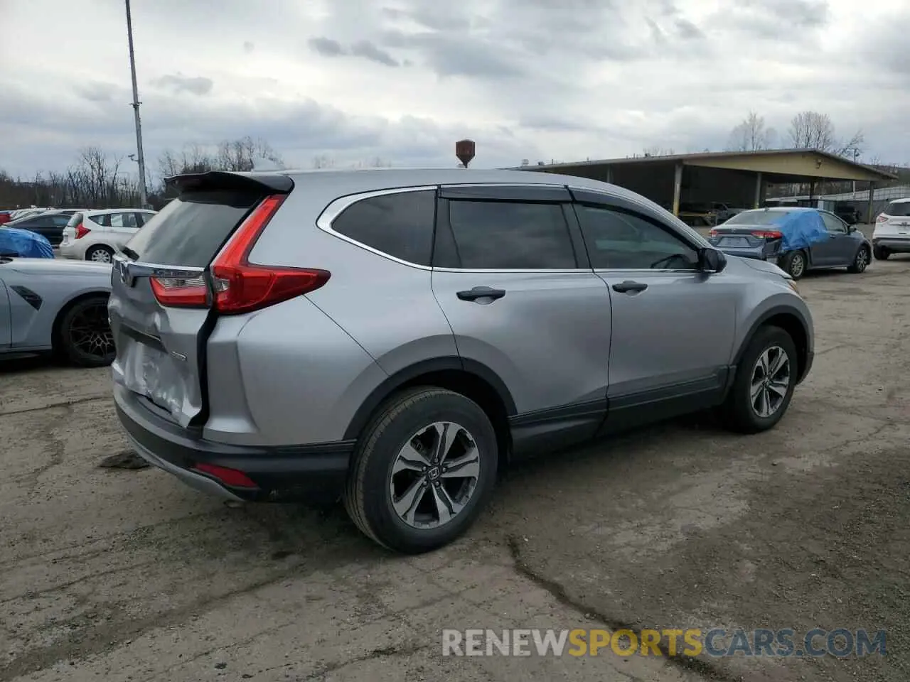 3 Photograph of a damaged car 2HKRW6H38KH211752 HONDA CRV 2019