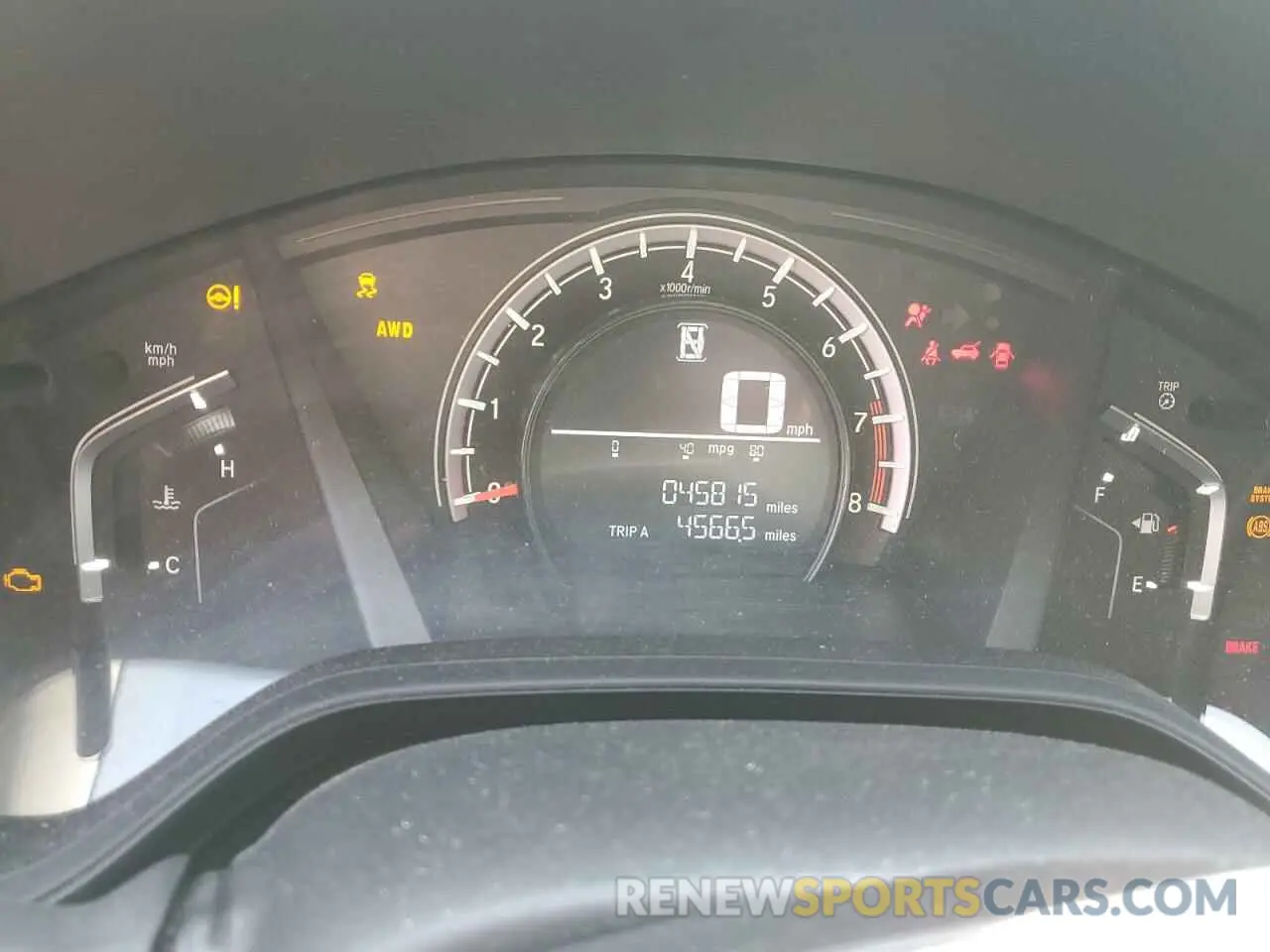 9 Photograph of a damaged car 2HKRW6H38KH211752 HONDA CRV 2019