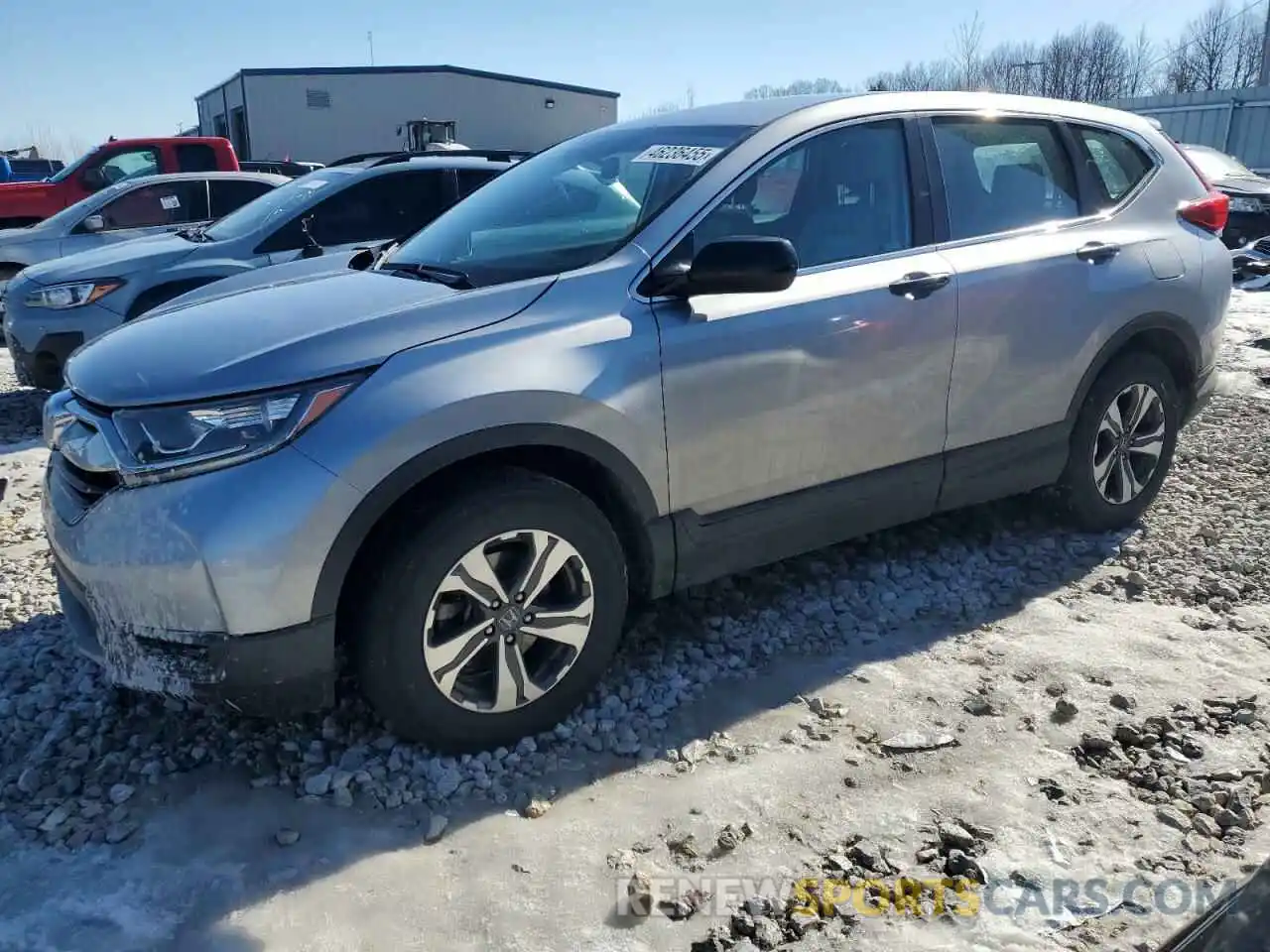 1 Photograph of a damaged car 2HKRW6H39KH201876 HONDA CRV 2019