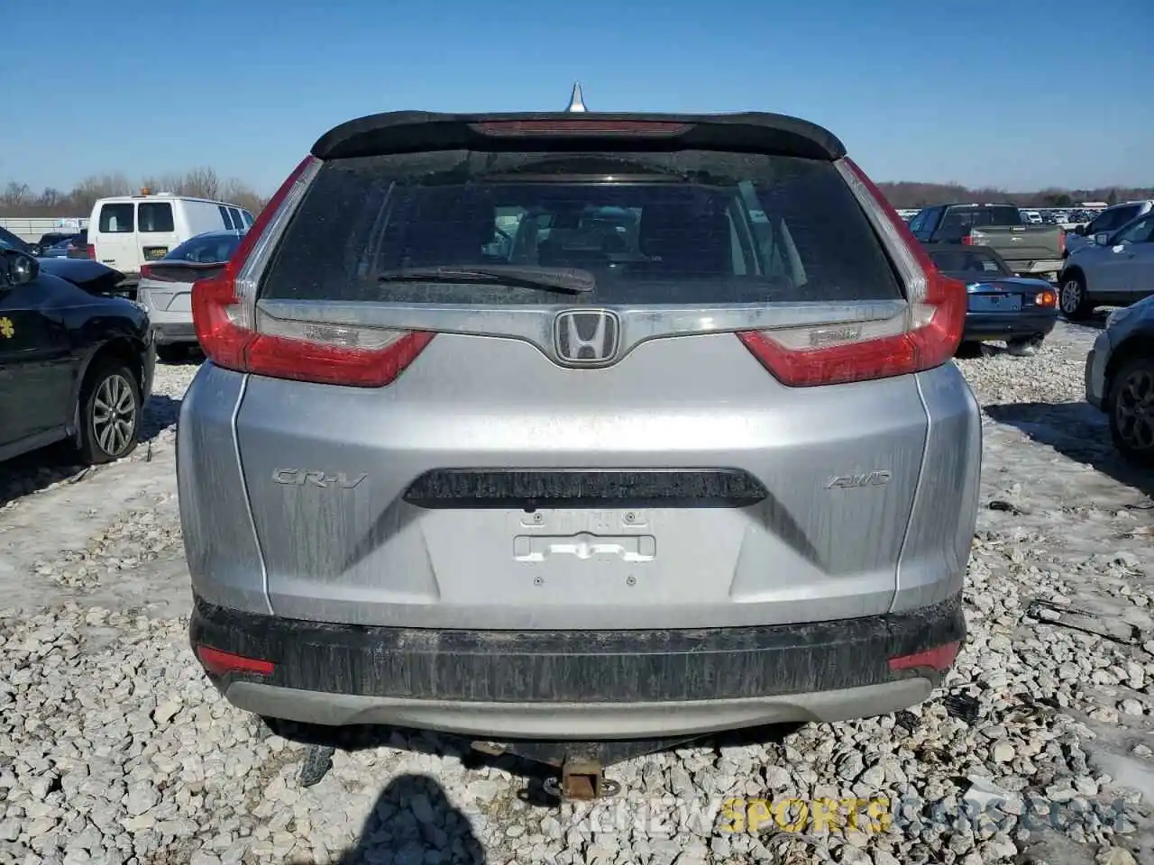 6 Photograph of a damaged car 2HKRW6H39KH201876 HONDA CRV 2019