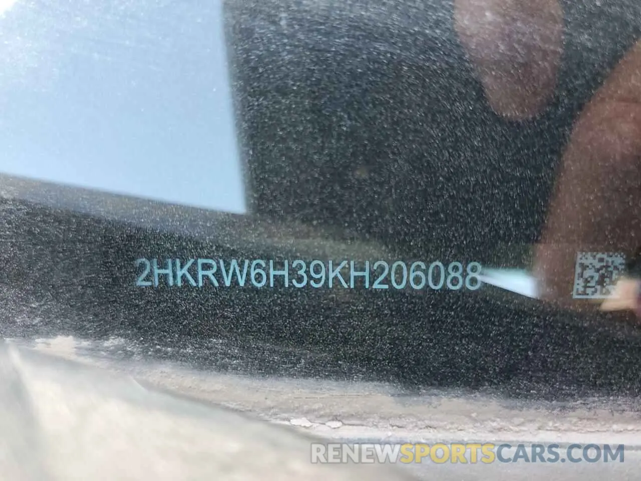 13 Photograph of a damaged car 2HKRW6H39KH206088 HONDA CRV 2019