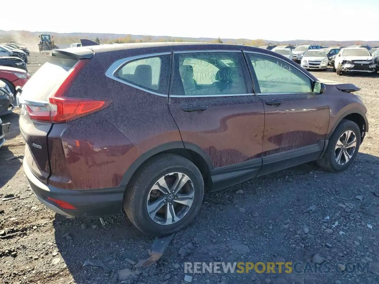 3 Photograph of a damaged car 2HKRW6H39KH206088 HONDA CRV 2019