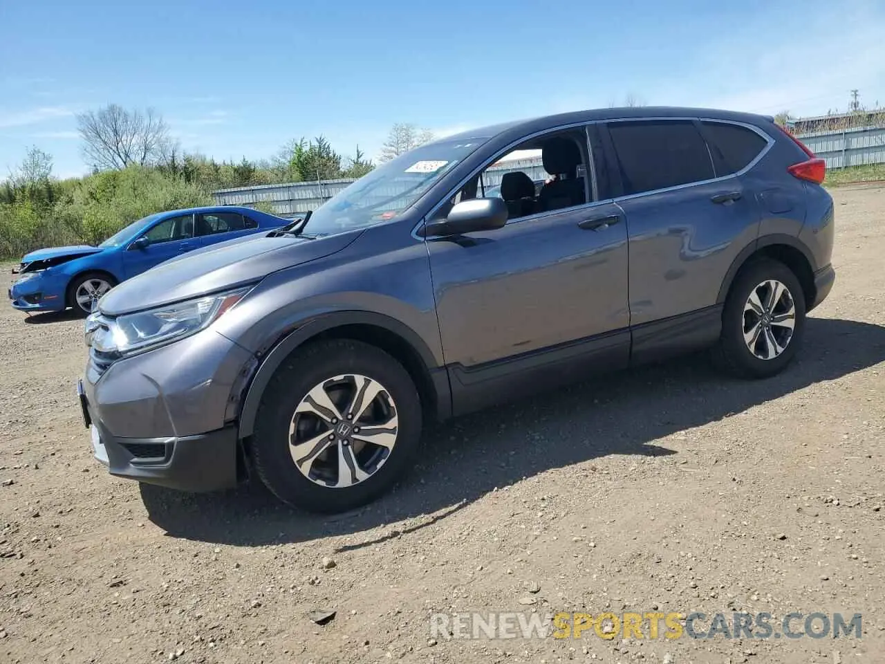 1 Photograph of a damaged car 2HKRW6H39KH217236 HONDA CRV 2019