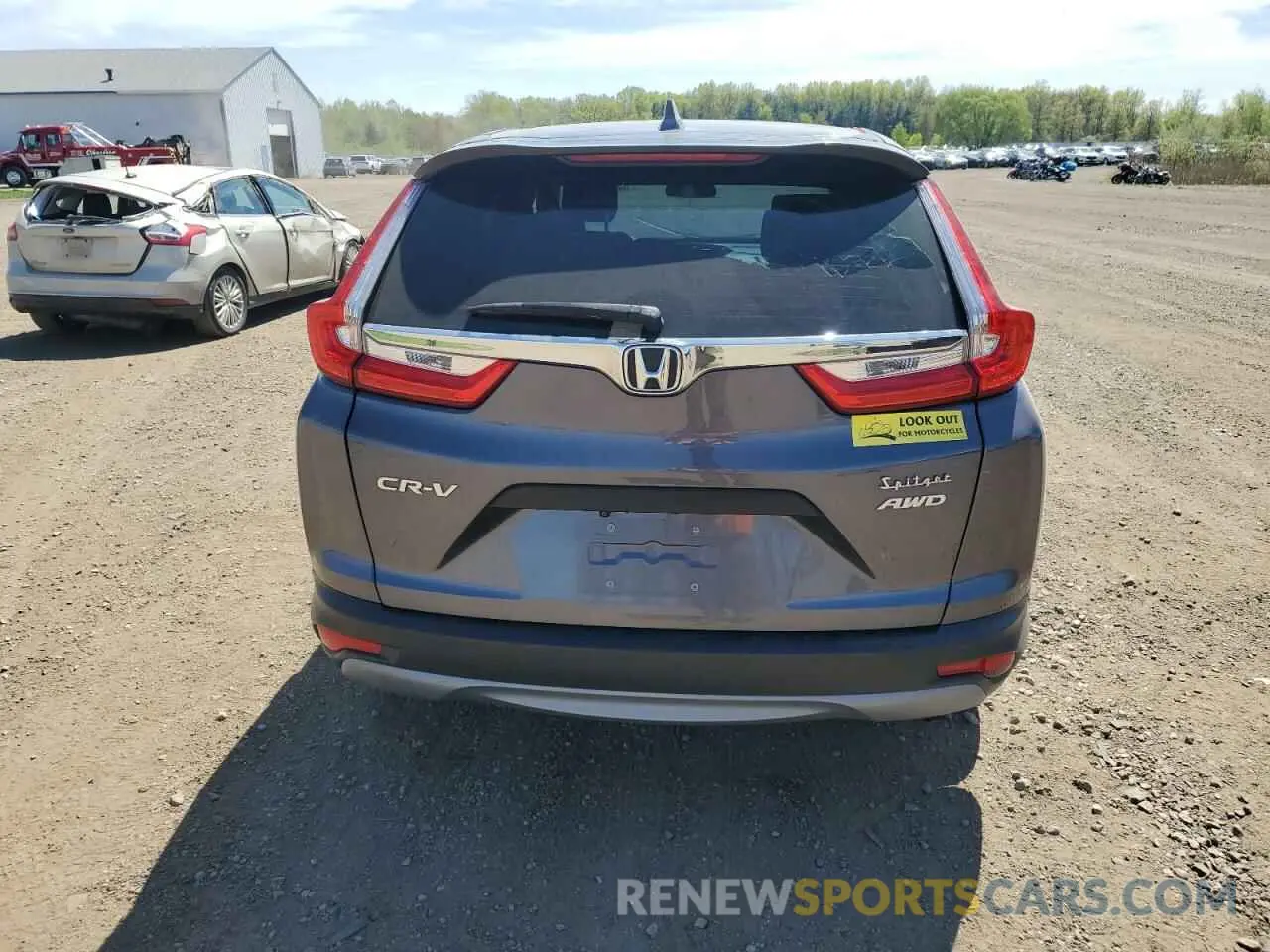 6 Photograph of a damaged car 2HKRW6H39KH217236 HONDA CRV 2019