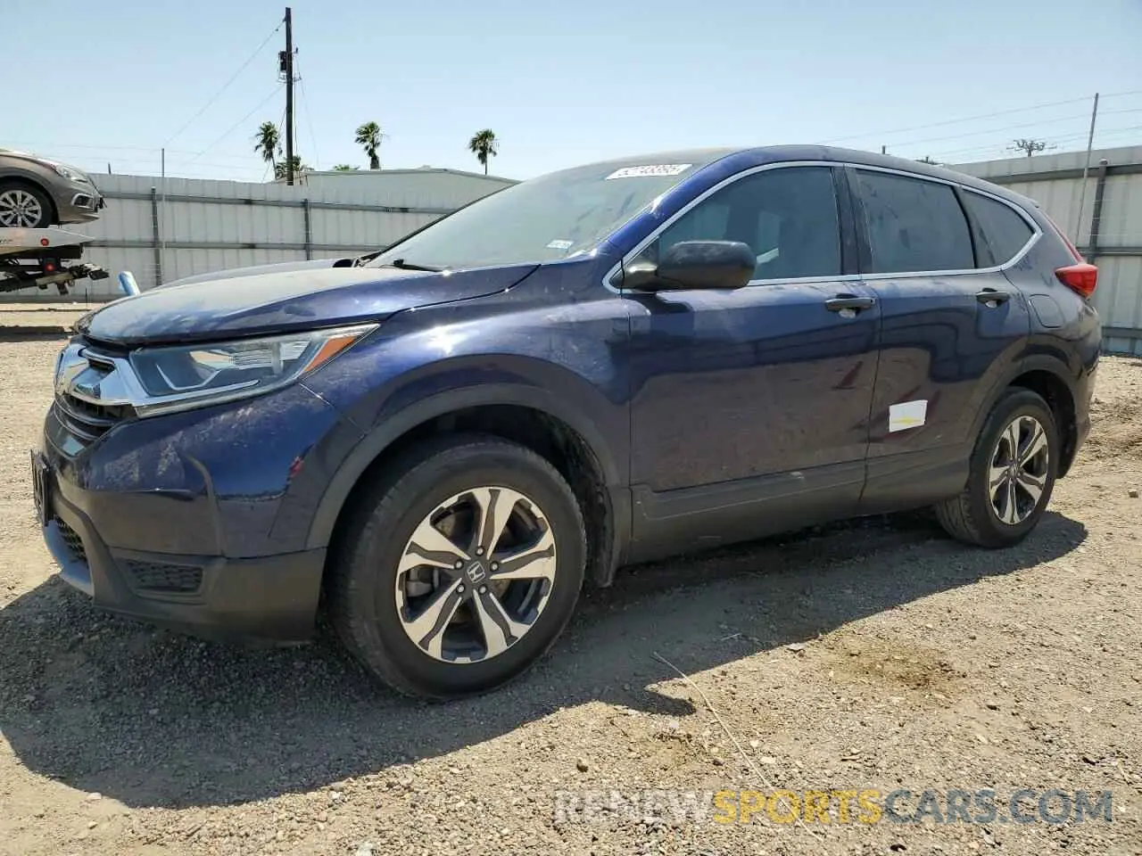 1 Photograph of a damaged car 2HKRW6H39KH223487 HONDA CRV 2019
