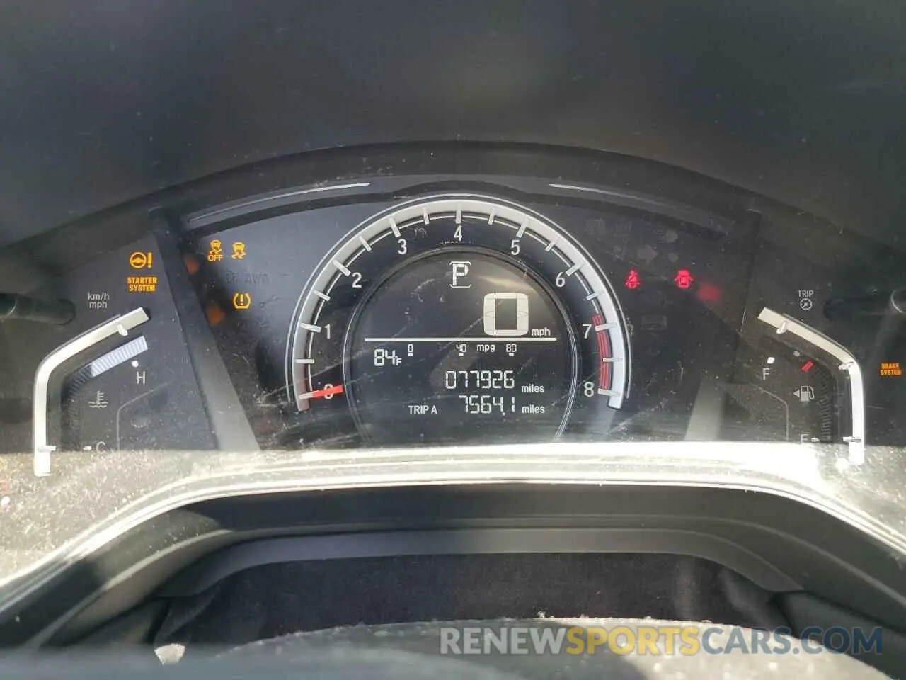 9 Photograph of a damaged car 2HKRW6H39KH223487 HONDA CRV 2019