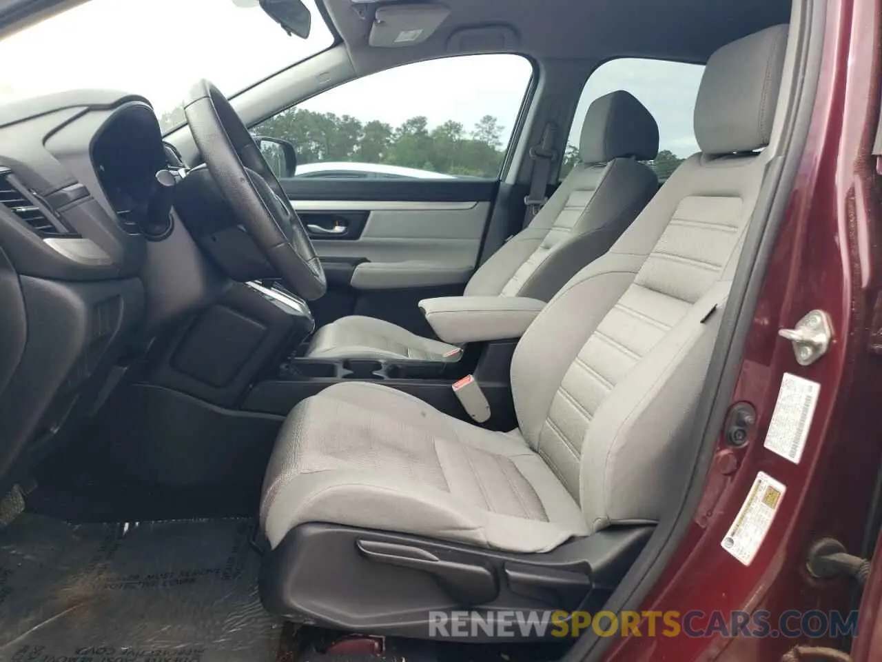 7 Photograph of a damaged car 2HKRW6H39KH226180 HONDA CRV 2019