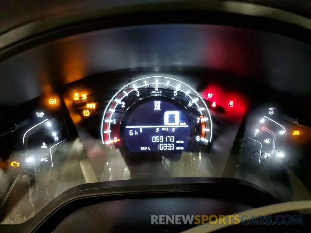 9 Photograph of a damaged car 2HKRW6H3XKH234448 HONDA CRV 2019