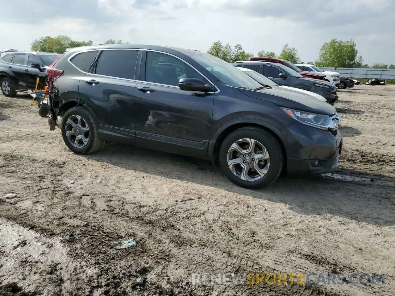 4 Photograph of a damaged car 5J6RW1H51KA005971 HONDA CRV 2019