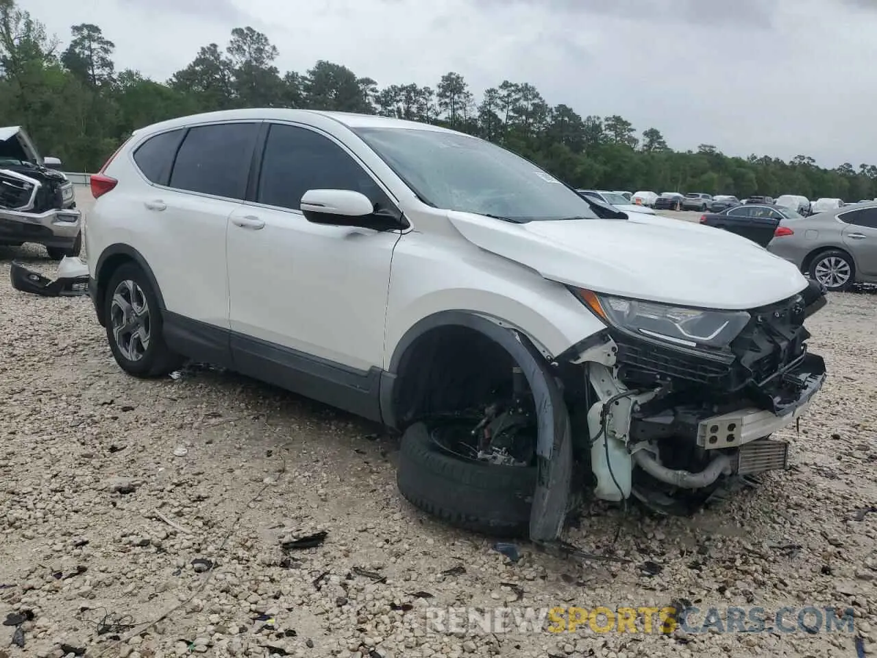 4 Photograph of a damaged car 5J6RW1H51KA006375 HONDA CRV 2019