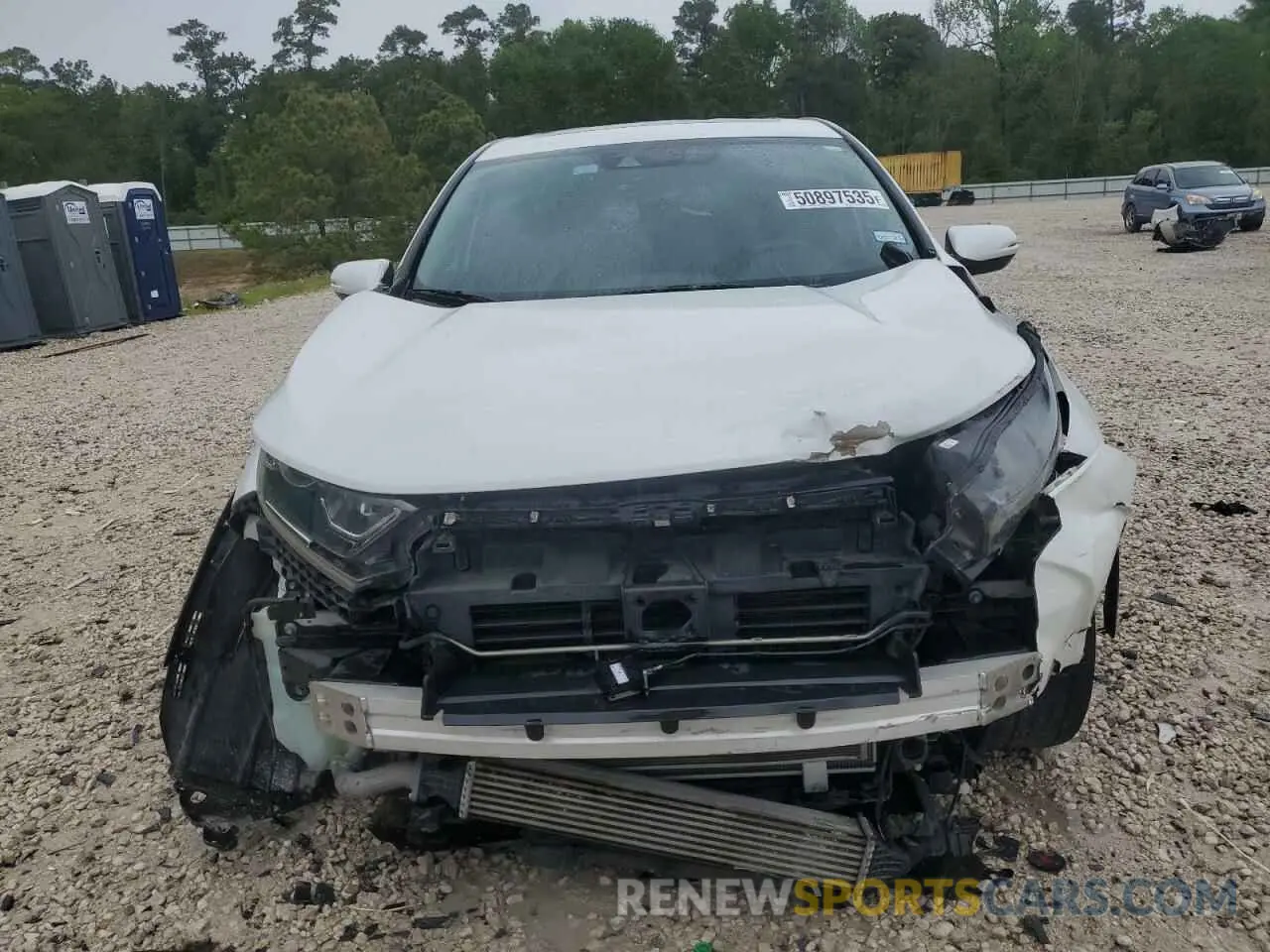 5 Photograph of a damaged car 5J6RW1H51KA006375 HONDA CRV 2019