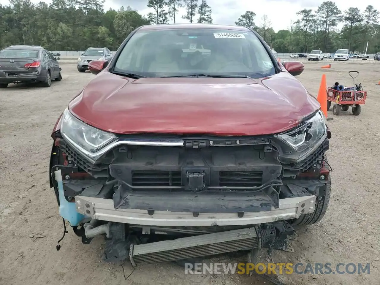 5 Photograph of a damaged car 5J6RW1H51KL002041 HONDA CRV 2019