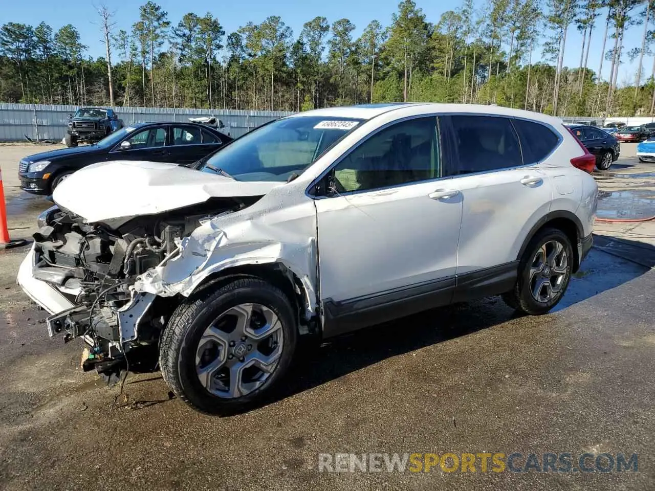 1 Photograph of a damaged car 5J6RW1H52KA029227 HONDA CRV 2019