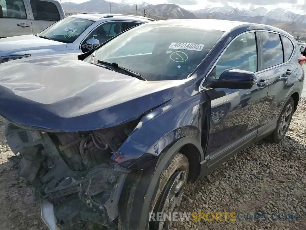 1 Photograph of a damaged car 5J6RW1H53KA013666 HONDA CRV 2019