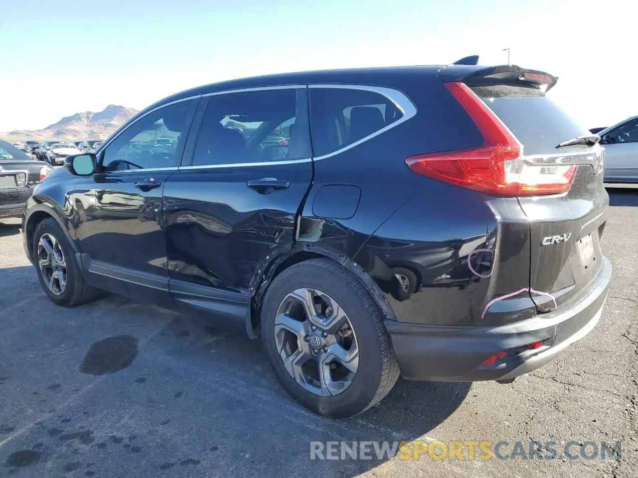 2 Photograph of a damaged car 5J6RW1H54KA018827 HONDA CRV 2019