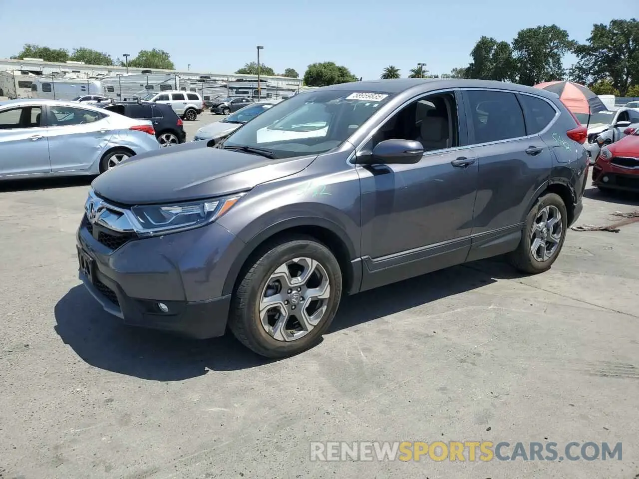 1 Photograph of a damaged car 5J6RW1H54KA028919 HONDA CRV 2019
