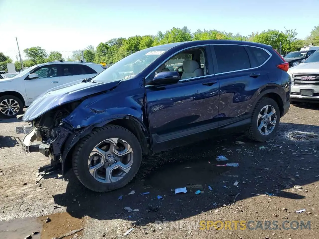1 Photograph of a damaged car 5J6RW1H54KA041959 HONDA CRV 2019