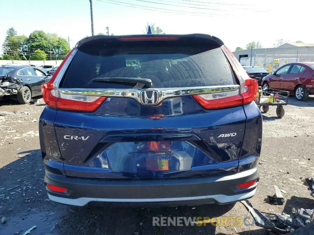 6 Photograph of a damaged car 5J6RW1H54KA041959 HONDA CRV 2019