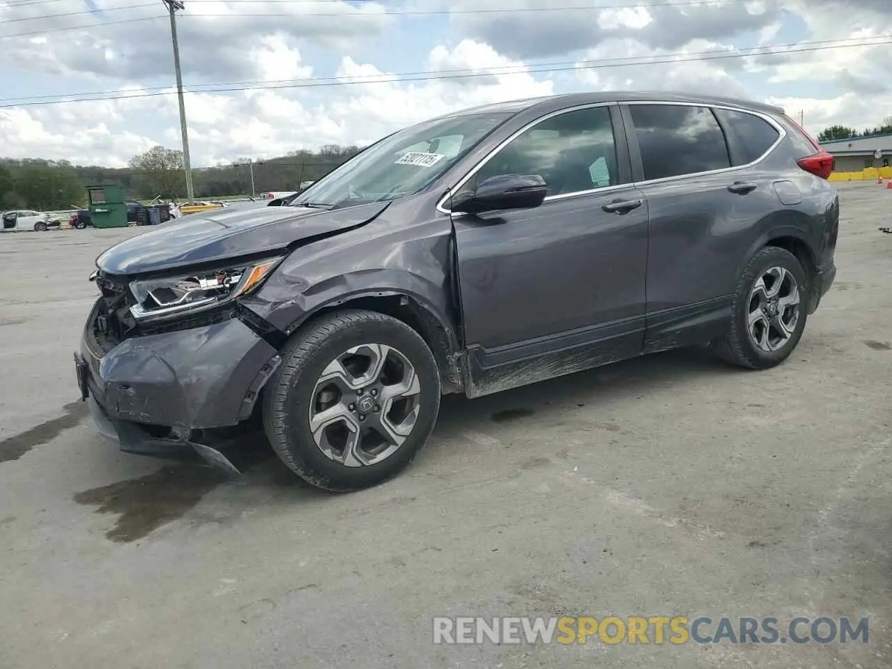 1 Photograph of a damaged car 5J6RW1H55KA035944 HONDA CRV 2019