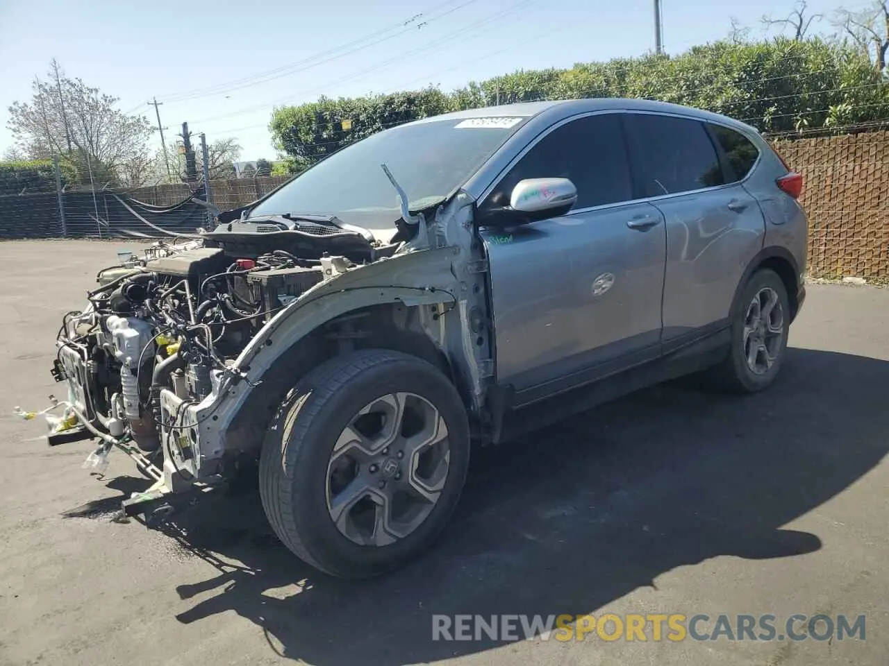 1 Photograph of a damaged car 5J6RW1H58KA028860 HONDA CRV 2019