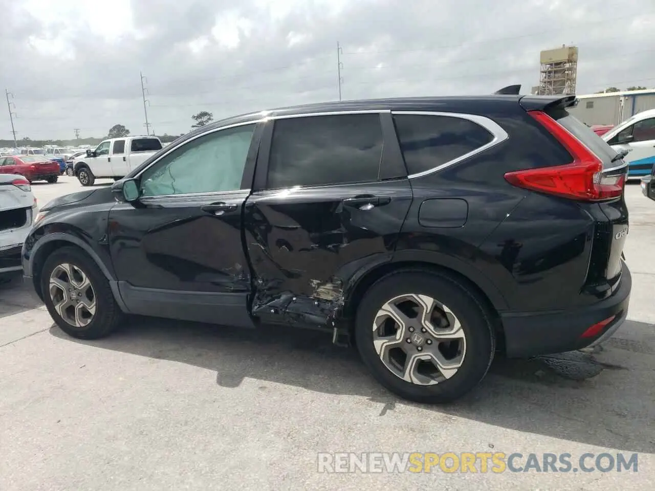 2 Photograph of a damaged car 5J6RW1H58KA034092 HONDA CRV 2019