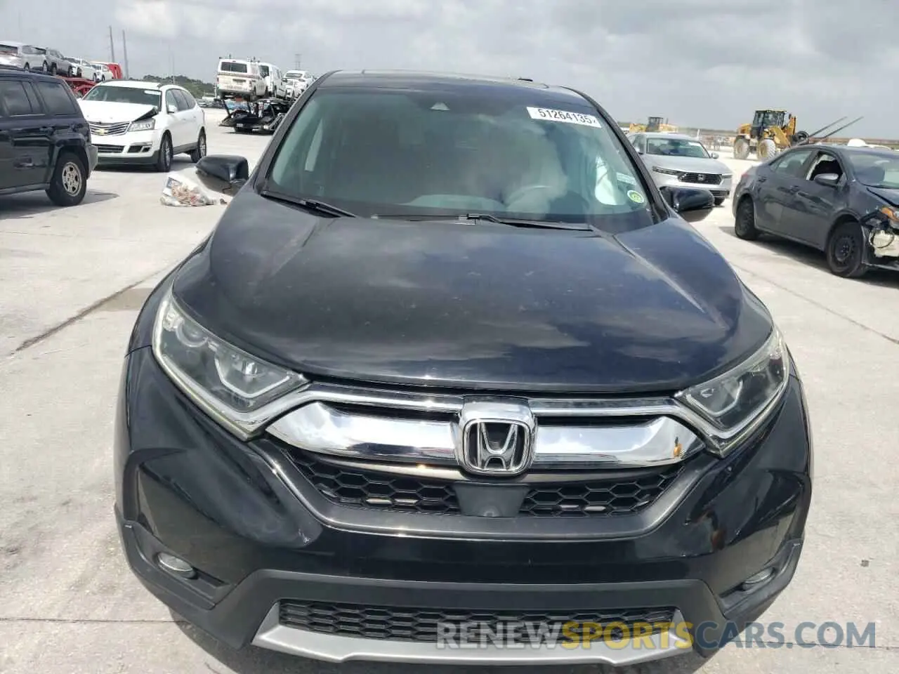 5 Photograph of a damaged car 5J6RW1H58KA034092 HONDA CRV 2019