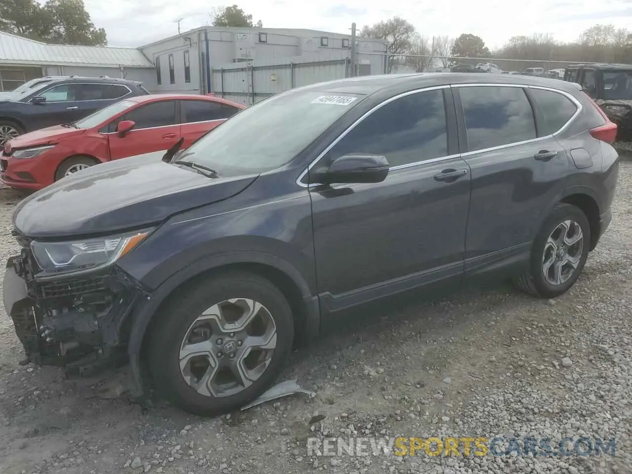 1 Photograph of a damaged car 5J6RW1H85KA006907 HONDA CRV 2019