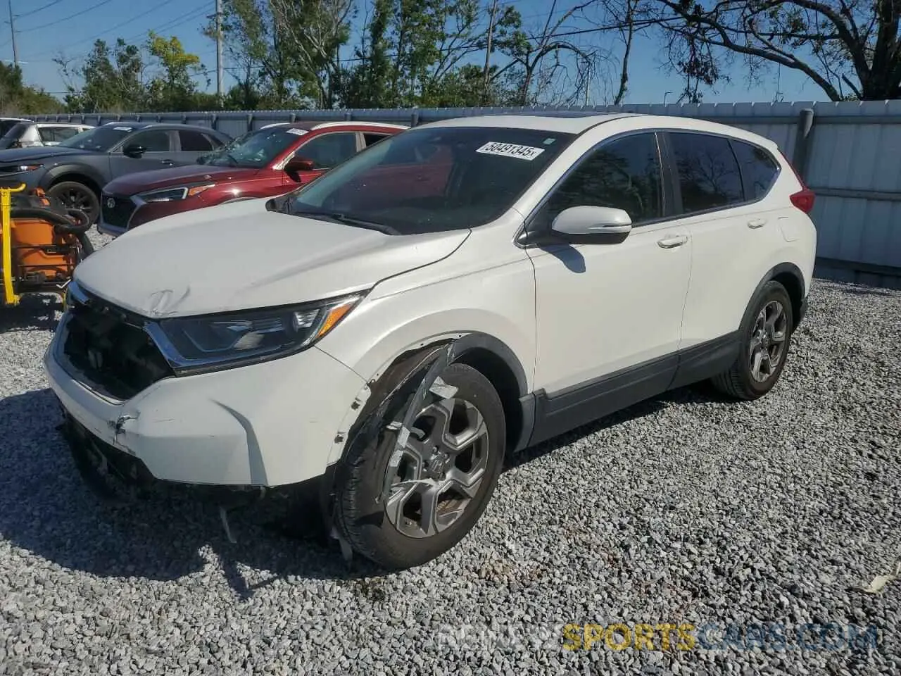 1 Photograph of a damaged car 5J6RW1H85KA041530 HONDA CRV 2019