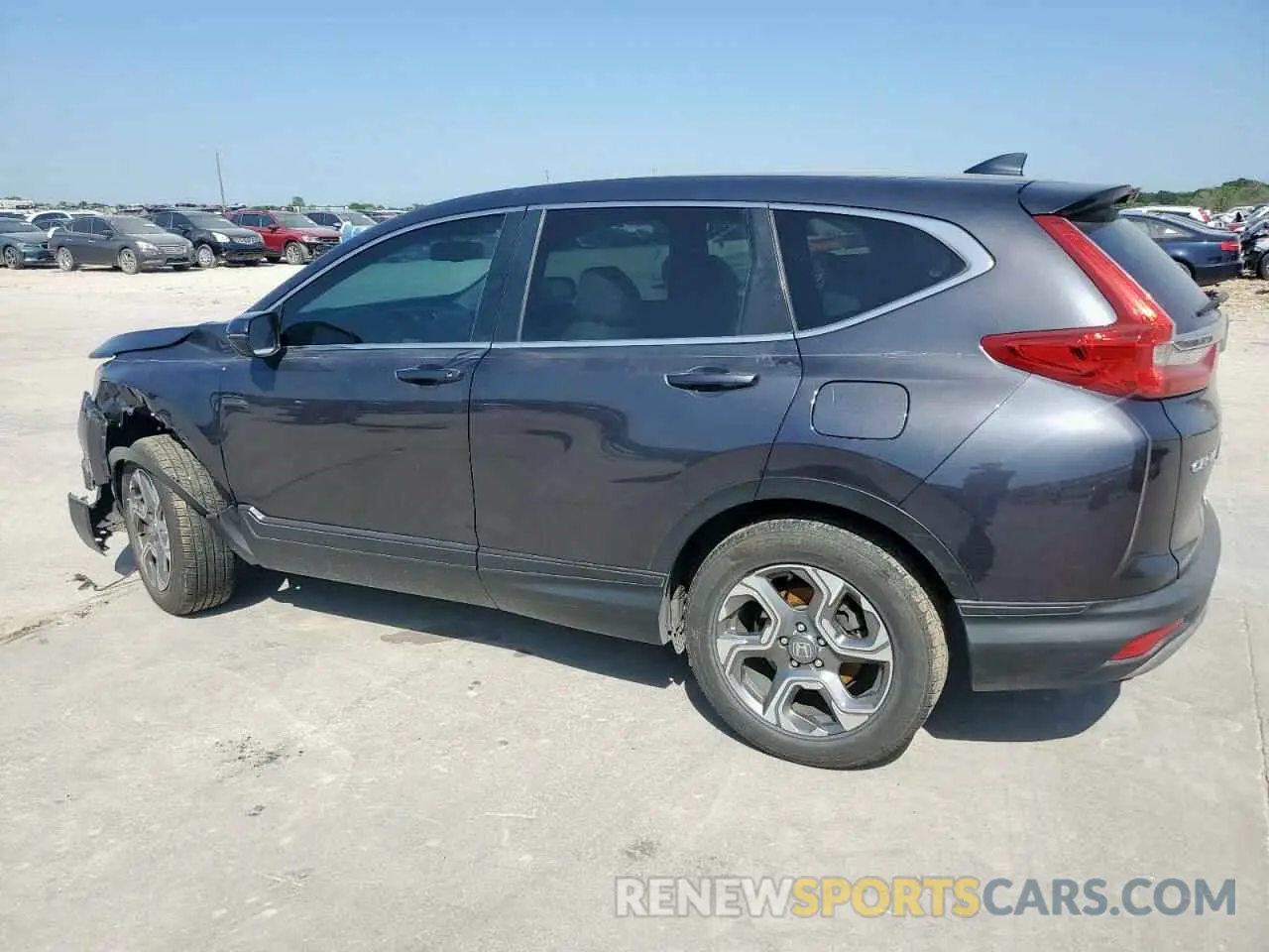 2 Photograph of a damaged car 5J6RW1H86KA006480 HONDA CRV 2019
