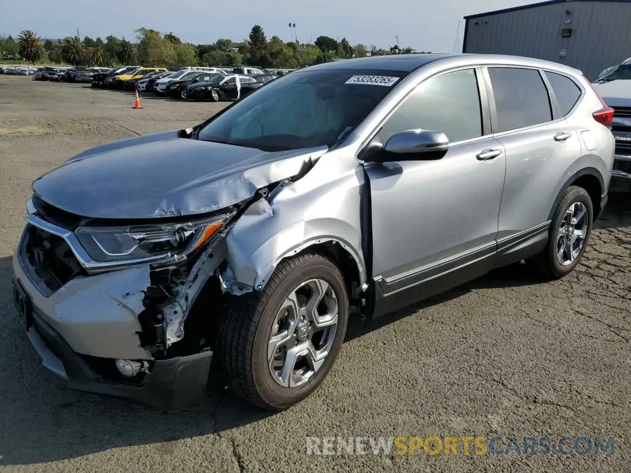 1 Photograph of a damaged car 5J6RW1H86KA048051 HONDA CRV 2019