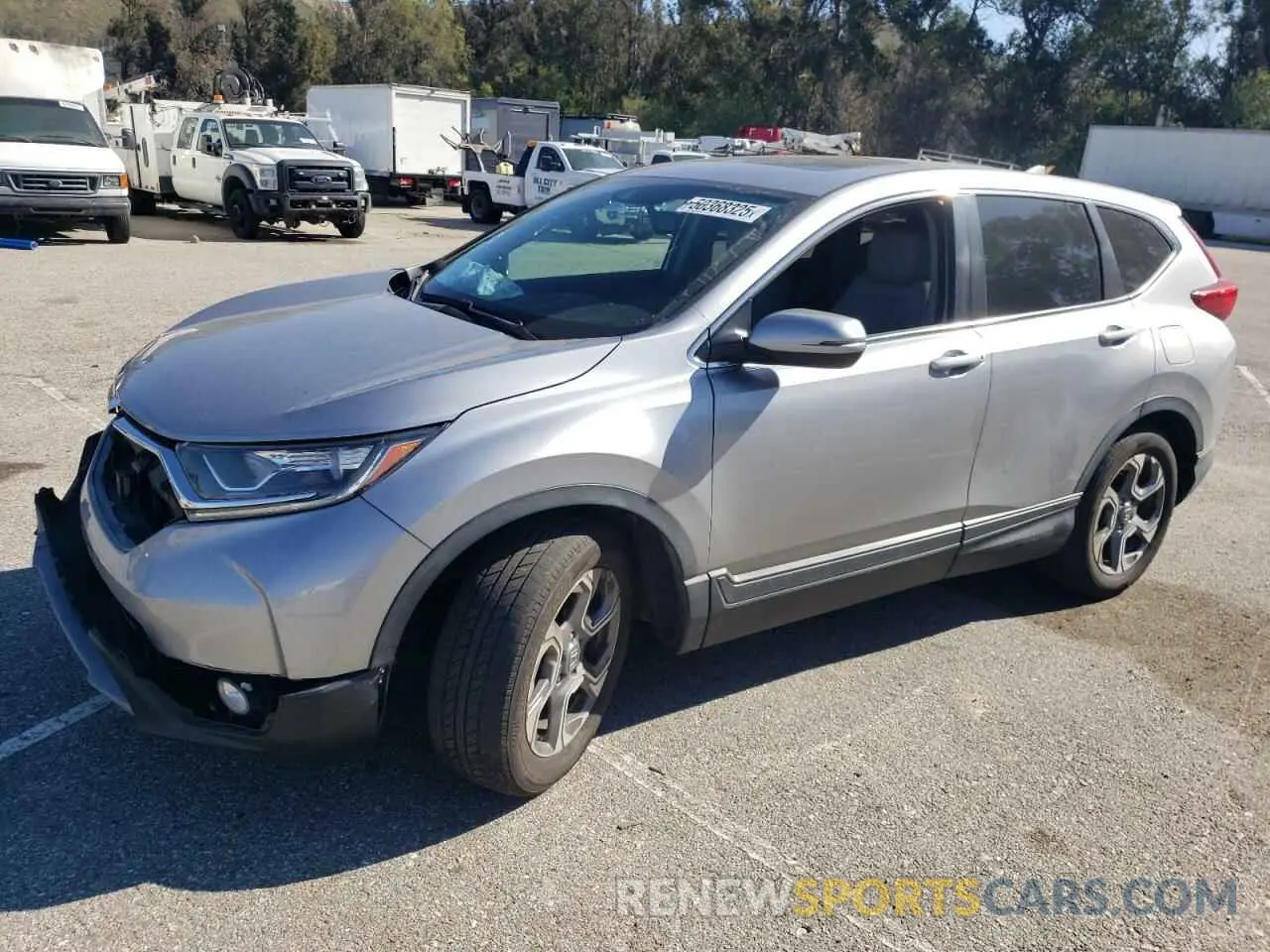 1 Photograph of a damaged car 5J6RW1H8XKA023850 HONDA CRV 2019